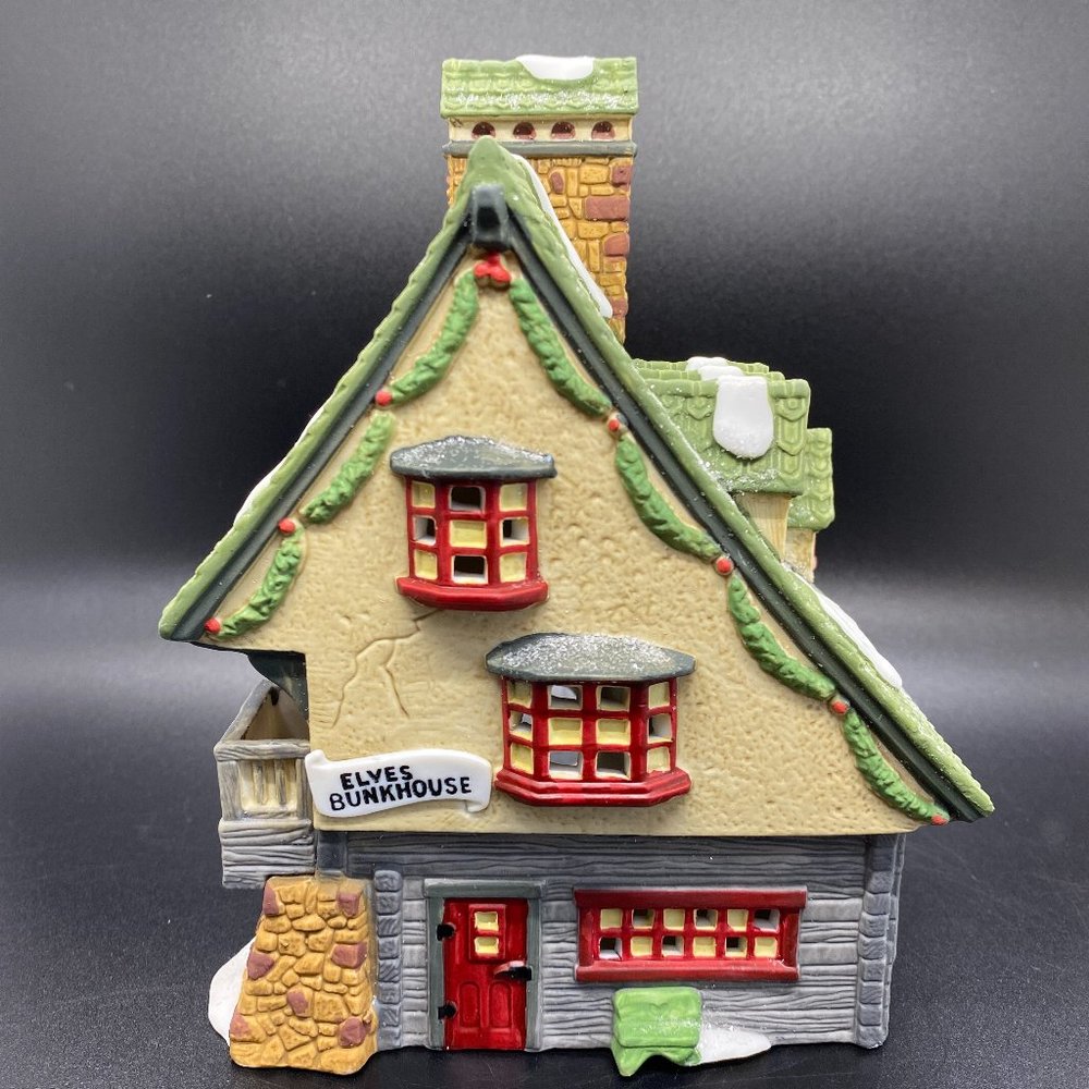 Vintage, Department 56, North Pole Series, "Elf Bunkhouse" In Original Box